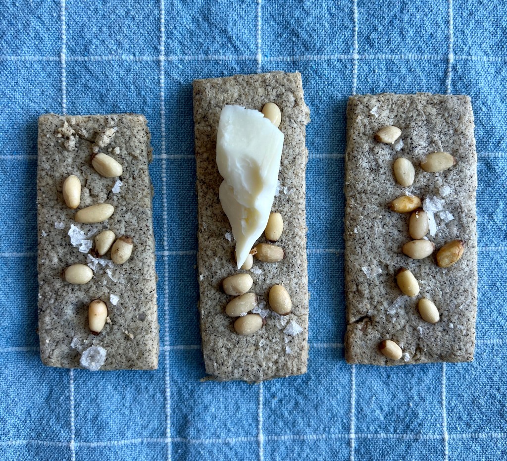 pine nut sablés with taleggio from More Than&nbsp;Cake