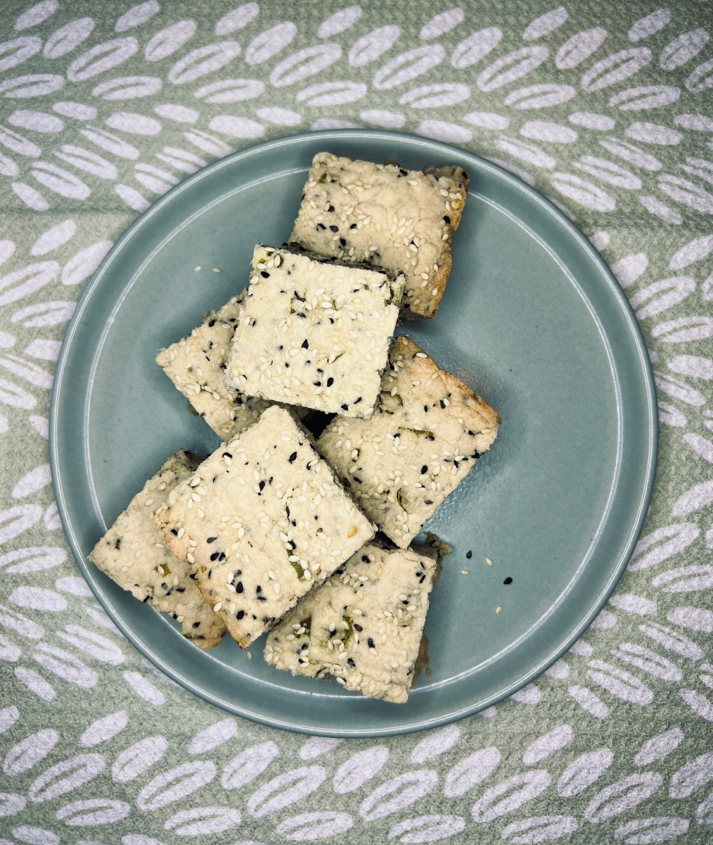 sesame-scallion shortbread squares from cookies: the new&nbsp;classics